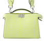 FENDI ?Peekaboo I.C.U. X-Cross Yellow7VA582 Leather Size Mini