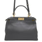 FENDI ?Peekaboo 2wayBag Gray8BN226 Leather Size regular