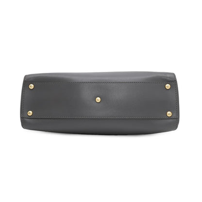FENDI ?Peekaboo 2wayBag Gray8BN226 Leather Size regular