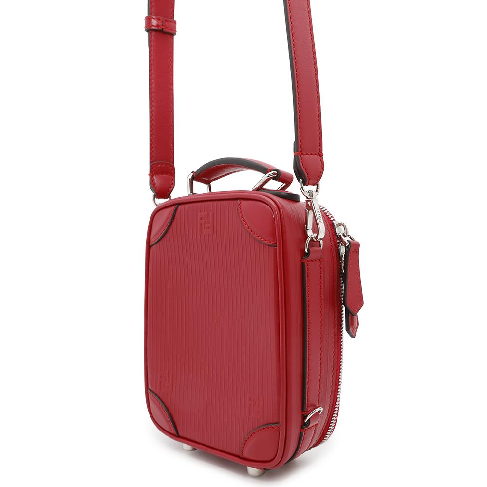 FENDI ?Travel Mini Bag Shoulder Bag Red7VA542 Leather