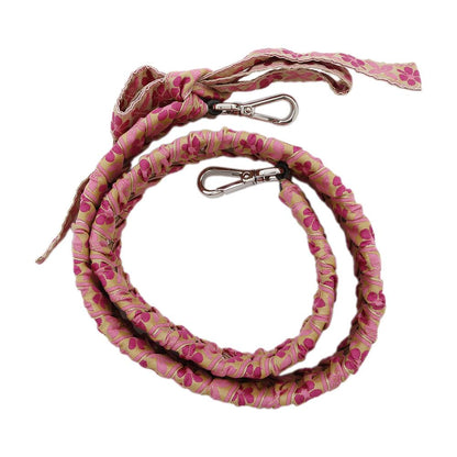 FENDI ?Strap You Ribbon Floral Pink8AV077 Leather Cotton