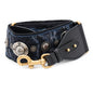 Dior Medallion Embroidery Shoulder Strap BlueAY5626W3 Canvas Leather