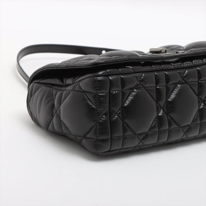 Dior Caro Leather Shoulder Bag Black