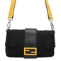 FENDI ?Pecan Bucket for Men Black/Yellow7VA472 Nylon Leather