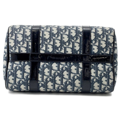 Dior Trotter Travel Bag Navy PVC Patent Leather