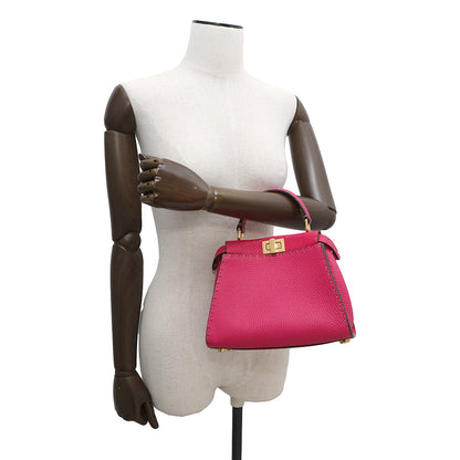 FENDI ?Selleria Peekaboo 2wayBag Pink8BN244 Leather Size Mini