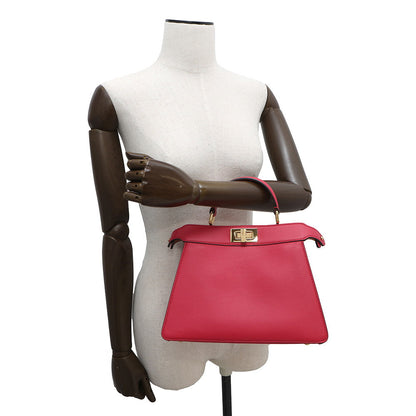 FENDI ?Peekaboo I see you Pink8BN327 Leather Size Small