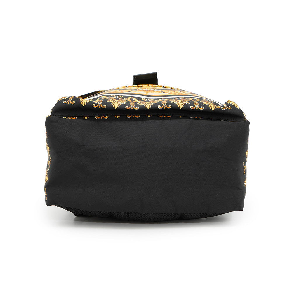 FENDI ?Fendace Zucca Backpack Black/Yellow7VZ066 Nylon