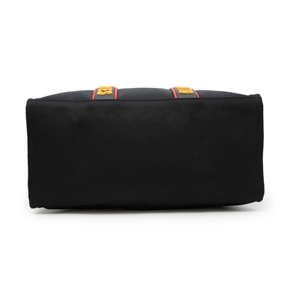 FENDI ?2wayTote Bag Black/Khaki7VA390 Nylon Leather