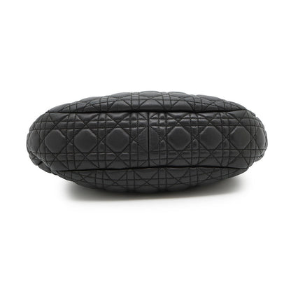 Dior Canage One Shoulder Bag Black Leather