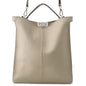 FENDI Peekaboo I See You 2-Way Tote Bag Beige7VA528 Leather