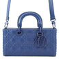 Dior Lady D Joy Cannage 2-Way Bag NavyM0540INEA Leather Size Medium