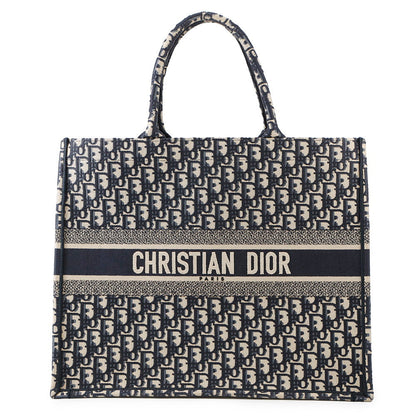Dior Book Tote Navym1286Zriw Canvas Size Large