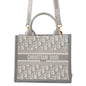 Dior Book Tote Leather Grey Tote Bag