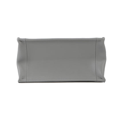 Dior Book Tote Leather Grey Tote Bag