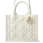 Dior Book Tote Cannage White Tote Bag