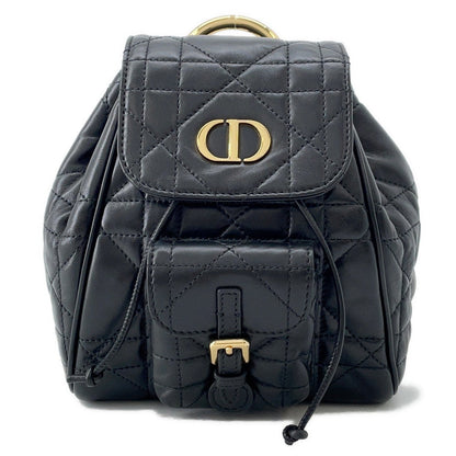 Dior Macrocannage Caro Backpack Blackm6302Unoz Lambskin Size Small