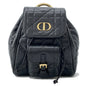 Dior Macrocannage Caro Backpack Blackm6302Unoz Lambskin Size Small