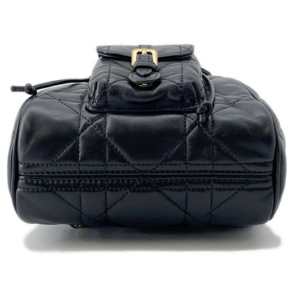 Dior Macrocannage Caro Backpack Blackm6302Unoz Lambskin Size Small