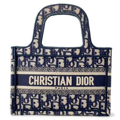Dior Oblique Book Tote Navys5475Zriw Canvas Size Mini
