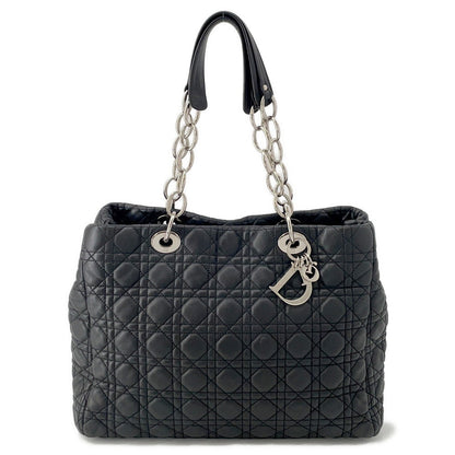 Dior Canage Chaintote Bag Blackcal44956 Leather