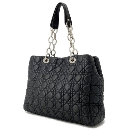 Dior Canage Chaintote Bag Blackcal44956 Leather