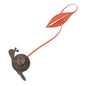 FENDI Snail Bag Charm Orange/Brown Leather