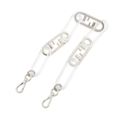 FENDI Strap You Handle Oarlock Silver/Transparent Metal Plastic