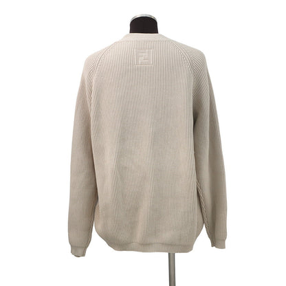 FENDI Knit cardigan Size 58 Beige/Light GrayFZC498 Cotton57% Nylon43%