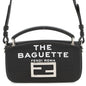 FENDI Marc Jacobs collaboration baguette phone pouch Black/White7AS142 Leather