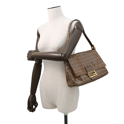 FENDI Mamma bucket Brown Patent Leather