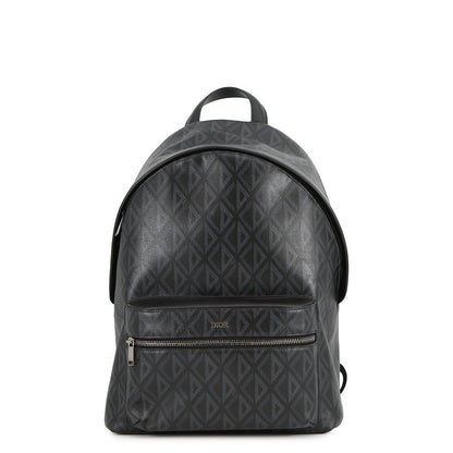 Dior Cddiamond Backpack Black Pvc Coated Canvas