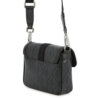 Dior Hit The Road Shoulder Bag Black Pvc Coated Canvas