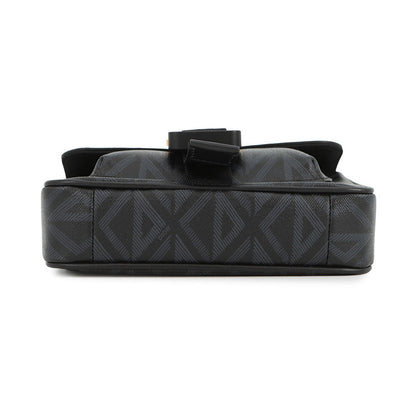 Dior Hit The Road Shoulder Bag Black Pvc Coated Canvas