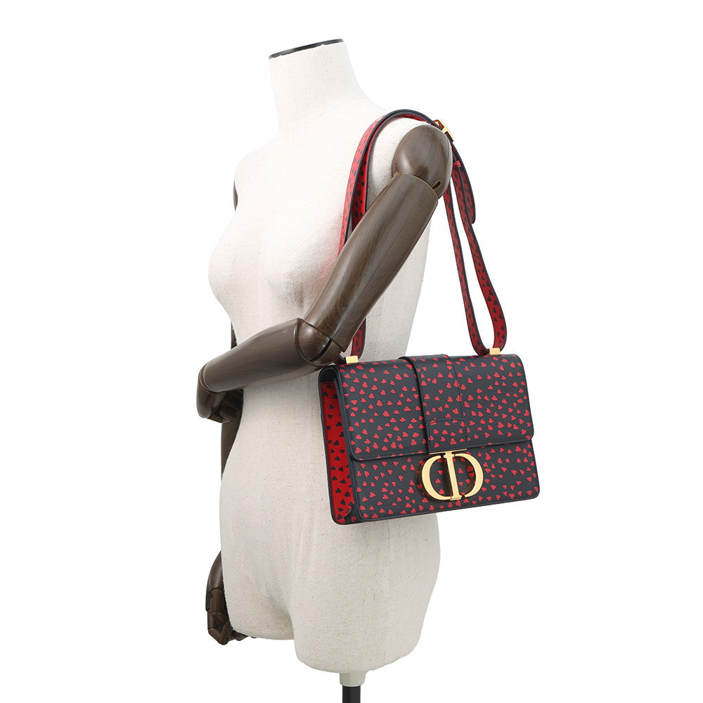 Dior Montaigne Leather Red Shoulder Bag