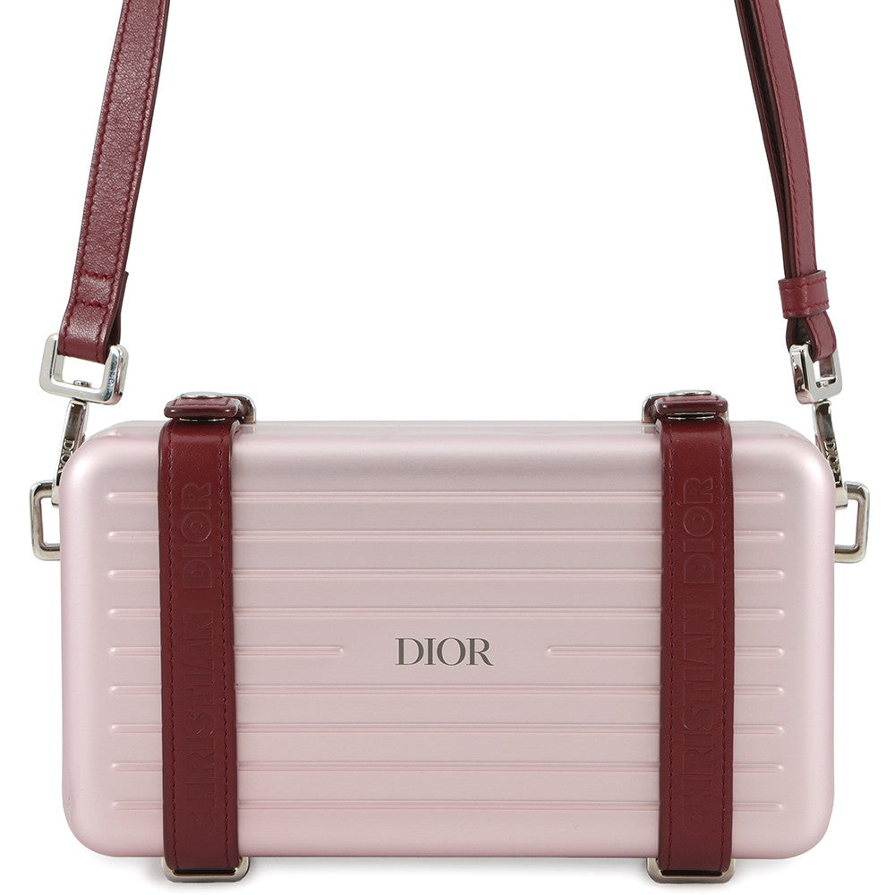 Dior Rimowa Collaboration Personal Clutch Bag Pink2Drca295Ywt Aluminium Leather