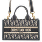 Dior Book Tote Canvas Navy Tote Bag