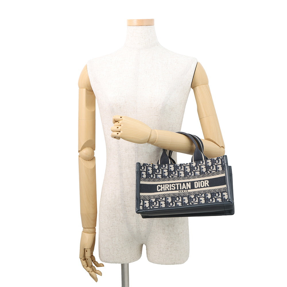 Dior Book Tote Canvas Navy Tote Bag