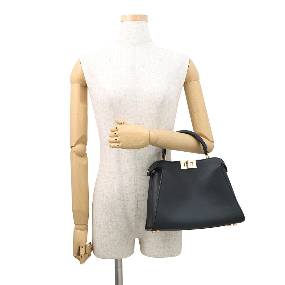 FENDI Peekaboo Iconic Essential Black8BN302 Leather
