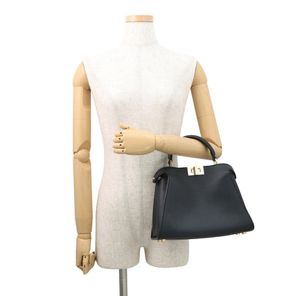 FENDI Peekaboo Iconic Essential Black8BN302 Leather