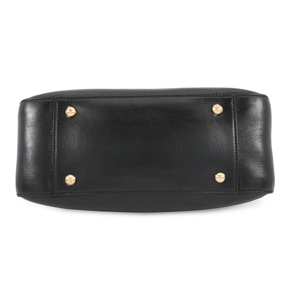 FENDI FF Tote 2WAY Bag Black8BH367 Leather Size Small