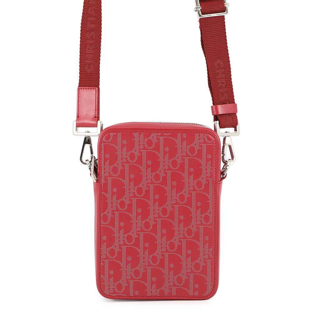 Dior Oblique Galaxy World Tour Messenger Bag Red2Esbc265Clp Leather