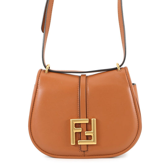 FENDI Camon Brown/Beige8BS082 Leather Size Small