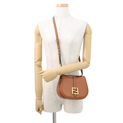 FENDI Camon Brown/Beige8BS082 Leather Size Small