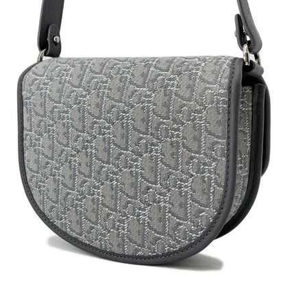 Dior Oblique Leather Grey Shoulder Bag