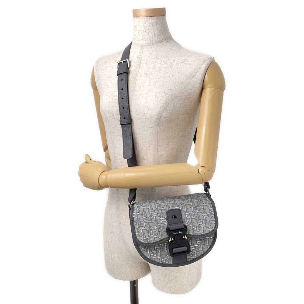 Dior Oblique Leather Grey Shoulder Bag