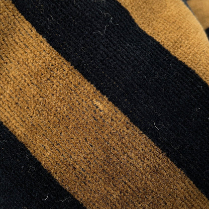 FENDI Pecan Stripe Poncho Brown/BlackFXX996 Cotton100%