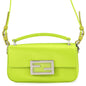 FENDI Baguette Phone Pouch Light Green/Brown7AS142 Satin