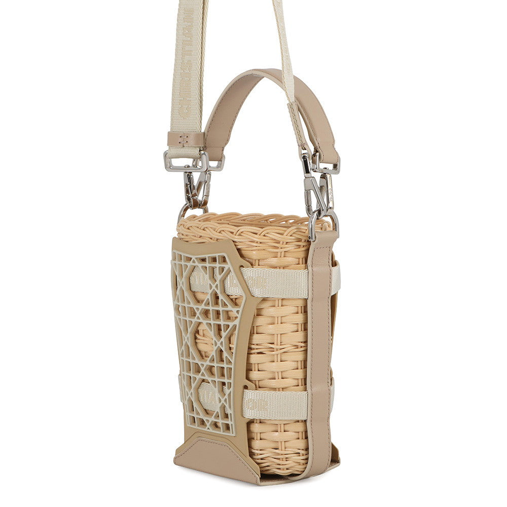 Dior Sahara 2-Way Bucket Bag Beige2Eskh376Bas Raffia Leather Rubber