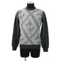FENDI Zucca crew neck knit Size 46 GrayFZX091 Wool 70% Nylon20% Alpaca10%